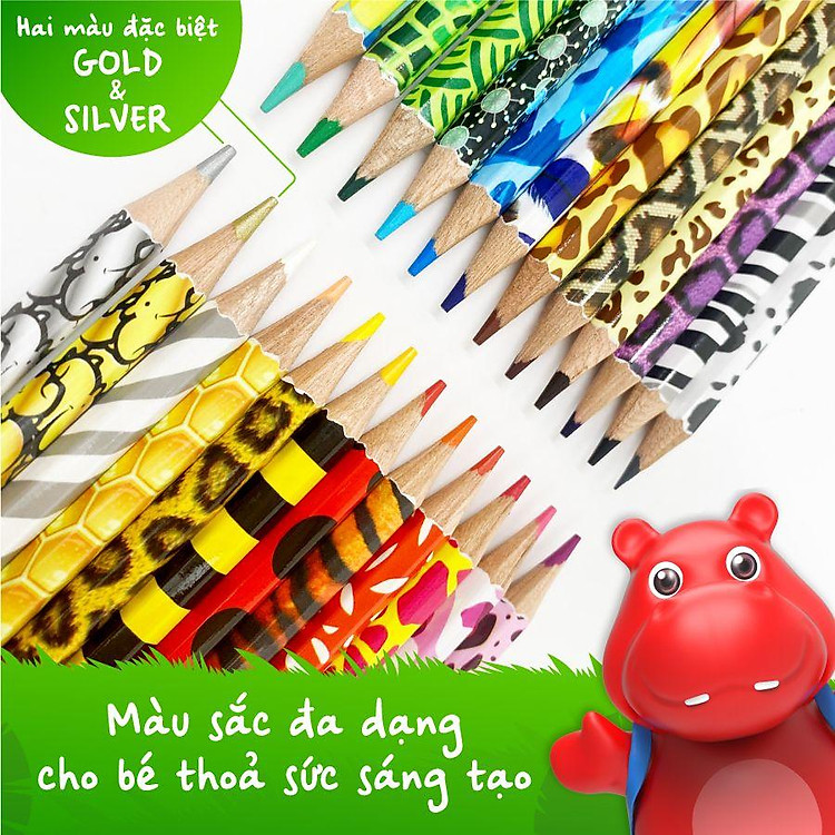 Bút Chì Màu Tropical Jungle (24 chiếc) - Ảnh 3