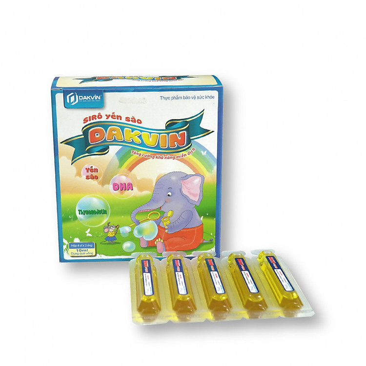 Sirô Yến Sào Dakvin - Tăng Cường Khả Năng Miễn Dịch, Tăng Sức Đề Kháng Cho Cơ Thể - Giúp Trẻ Ăn Ngon Miệng