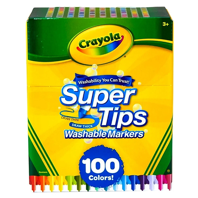 Bộ Bút Lông 100 Màu Crayola Super Tips