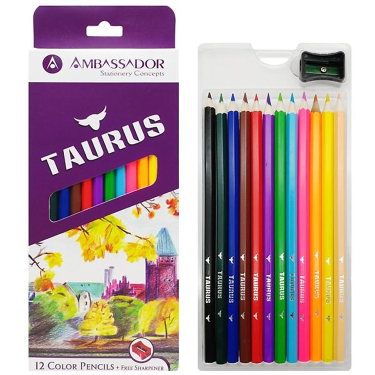 Bộ Bút Chì Màu Dài Kores (12 chiếc) - Ảnh 2