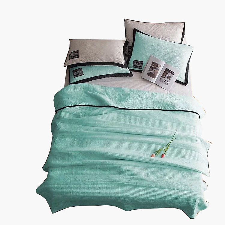 Chăn hè trần bông đũi xanh ngọc