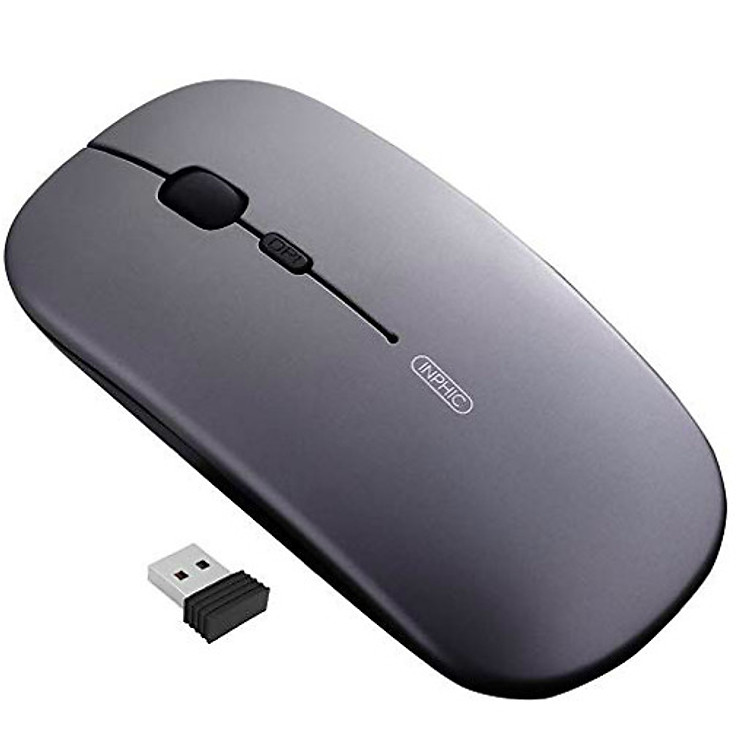Chuột Không Dây Sạc Điện Inphic - Hàng Chính Hãng
