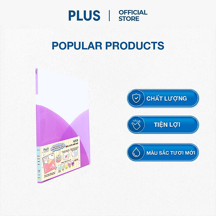 Bìa 20 Lá Đựng Hồ Sơ Pasty – Purple