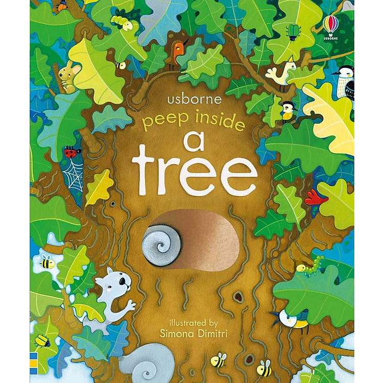 Sách Usborne Peep inside a tree