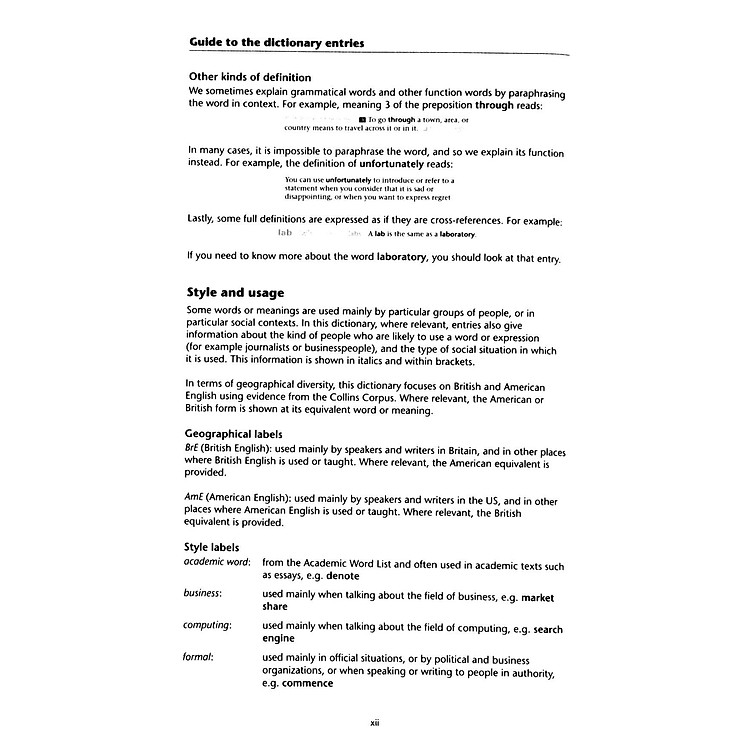 Cobuild IELTS Dictionary