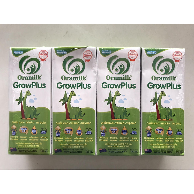 Thùng sữa Oramilk GROWPLUS 180ml cho trẻ Chính hãng Ưu đãi - Hình ảnh 2