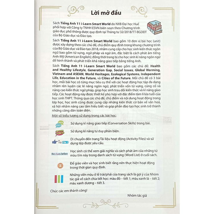 Tiếng Anh 11 I-Learn Smart World - Student's Book (2023) - Ảnh 3