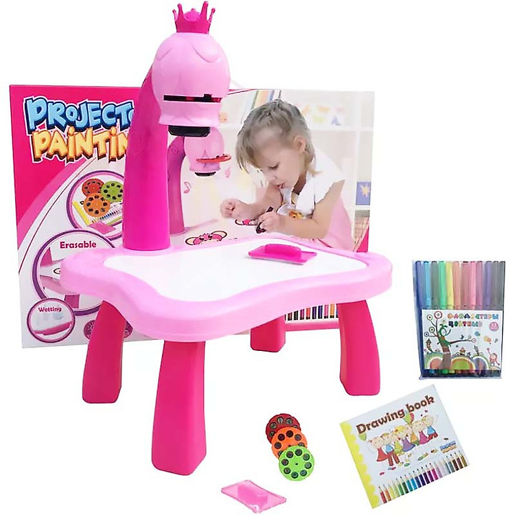 Bàn Chiếu Vẽ Tranh Thông Minh (24 hình + 12 bút)