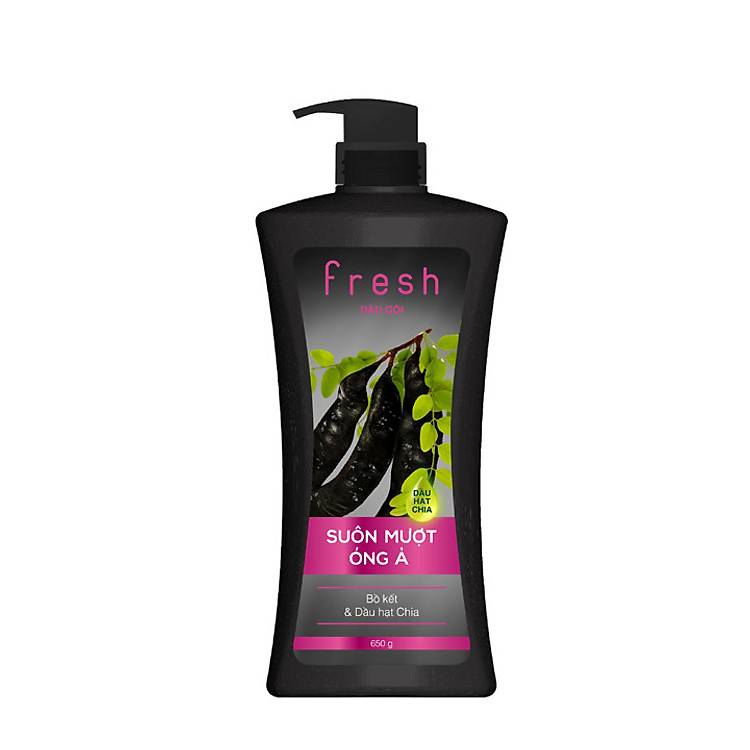 Dầu gội Fresh Suôn mượt óng ả chiết xuất Bồ kết 650g