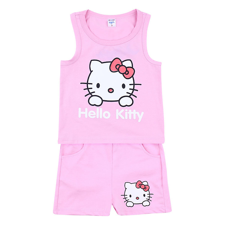 Bộ Hello Kitty Bé Gái BONCHOP BBG-8092519HP - Hồng Phấn