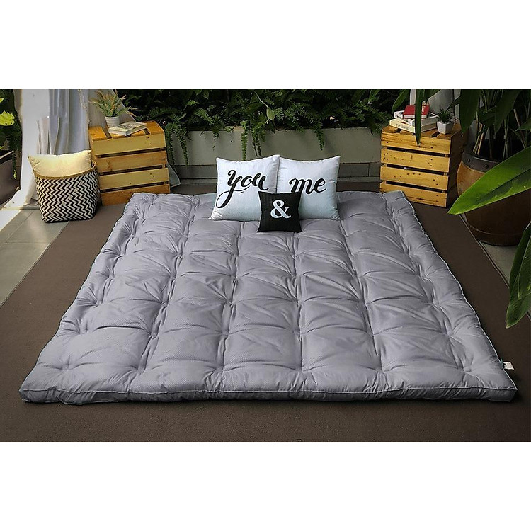 TẤM BẢO VỆ NỆM TOPPER EDENA - MÀU XÁM