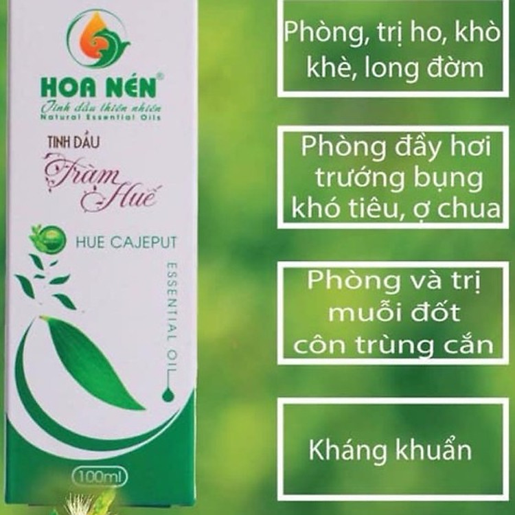 Tinh dầu tràm Huế Hoa Nén 100ml Chính hãng Giá tốt - Hình ảnh 4