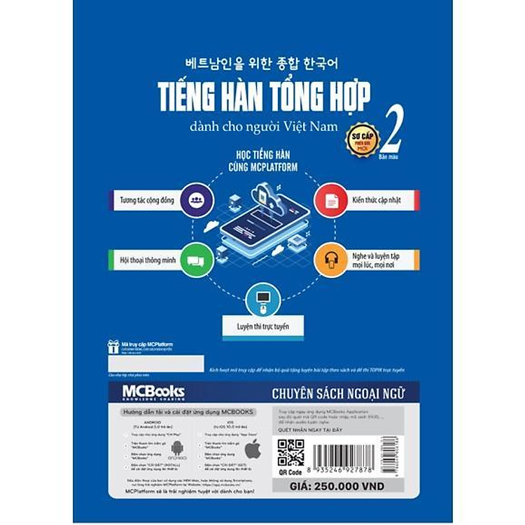 Tiếng Hàn Tổng Hợp Dành Cho Người Việt Nam Sơ Cấp 2 - Bản Màu - Ảnh 2