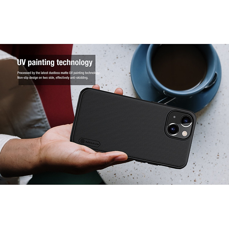 Ốp lưng chính hãng Nillkin dành cho iPhone 14 dạng sần - Hàng Nhập Khẩu
