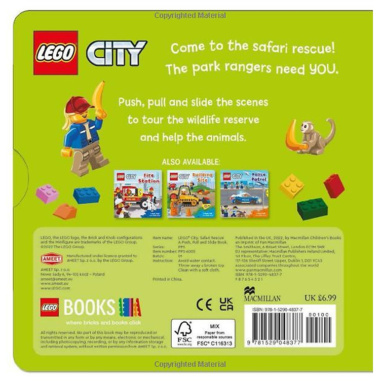LEGO City. Safari Rescue: A Push, Pull And Slide Book - Ảnh 2