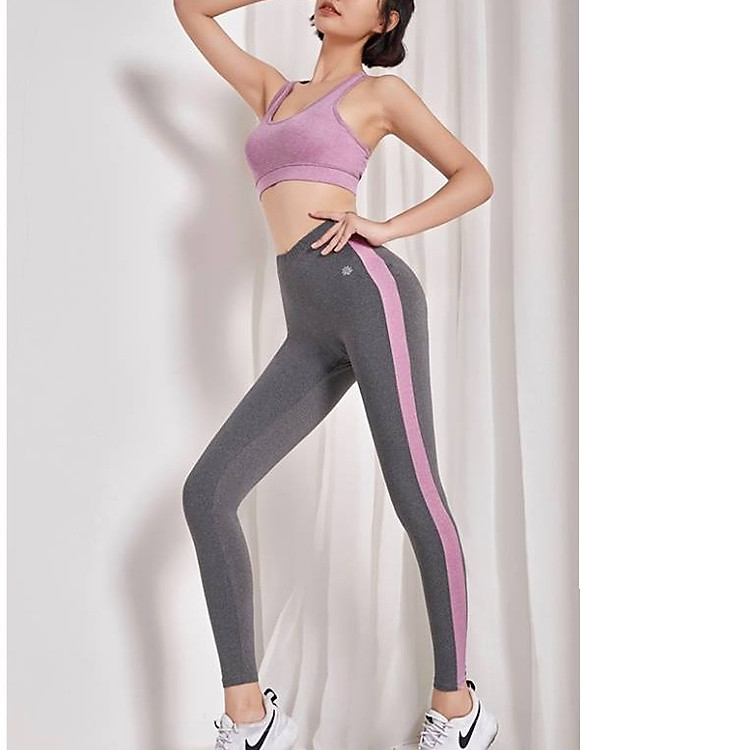 Sét bộ đồ tập Yoga, Gym siêu co giãn cạp cao