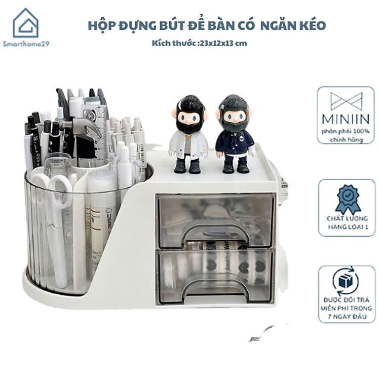 Hộp Đựng Bút Có Ngăn Kéo Tiện Dụng