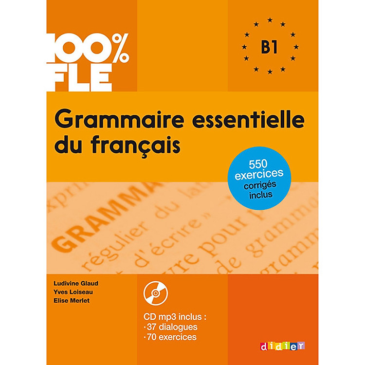 Sách học tiếng Pháp: Grammaire essentielle du francais : Livre + CD B1