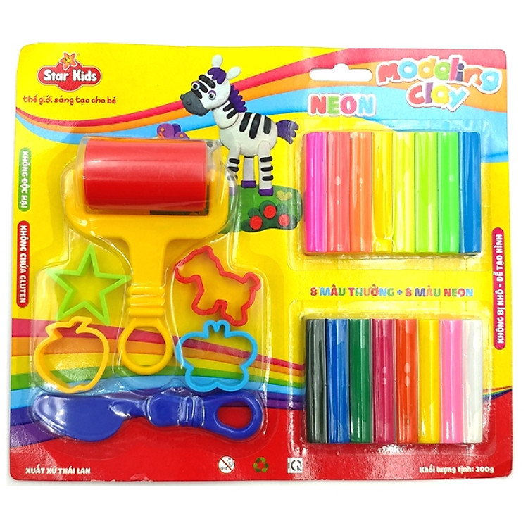 Mua Đất Nặn Star Kids 200g 16 Màu Chính hãng Giá rẻ - Hình ảnh 2