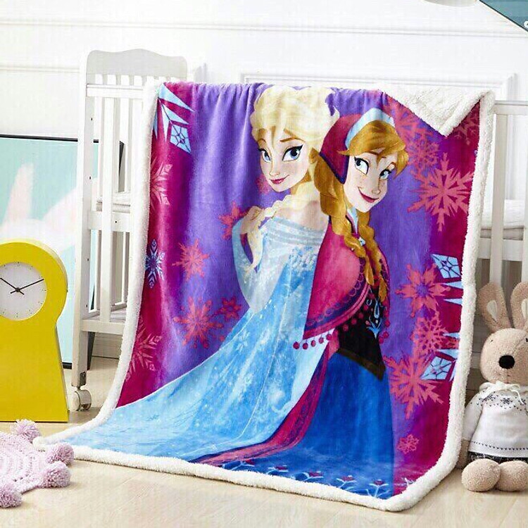 CHĂN LÔNG CỪU CHO BÉ SIÊU MỀM MỊN 1mx1m4 - ELSA