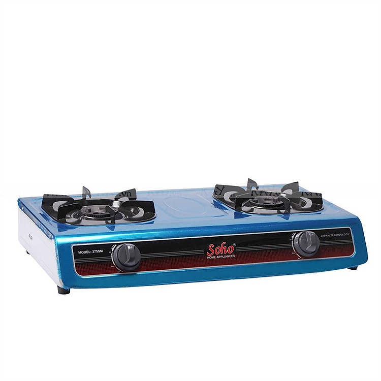 Bếp gas đôi mặt bếp bằng inox Soho 375 - Hàng chính hãng