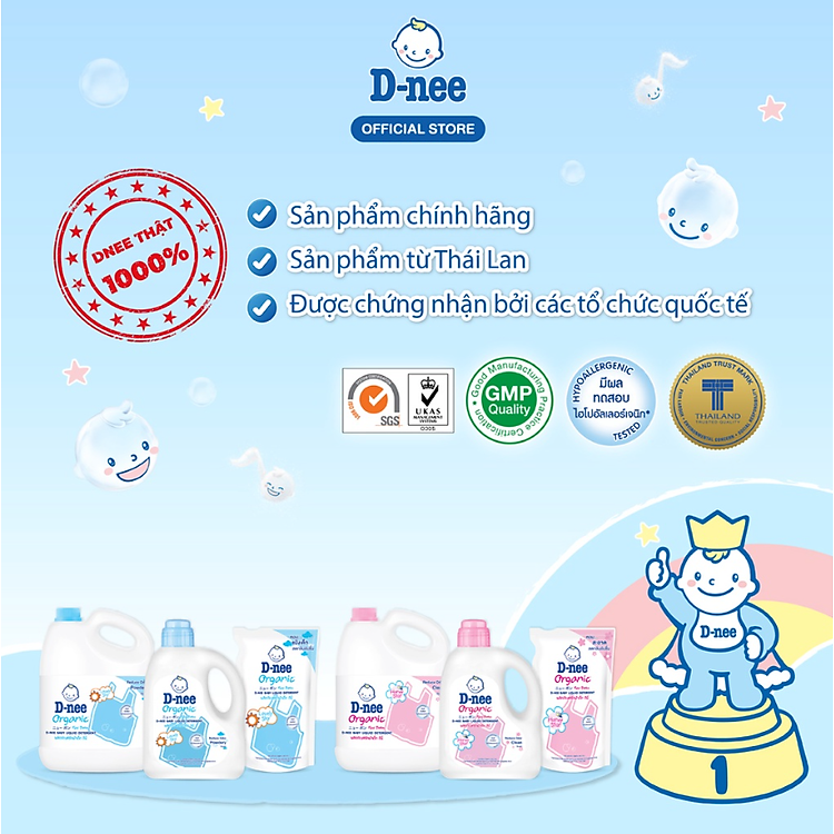 Mua Nước Giặt Quần Áo D-nee 960ml Chính hãng Giá rẻ - Hình ảnh 5