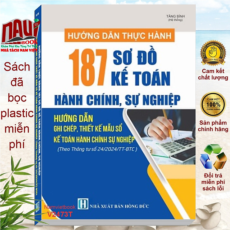 Hướng Dẫn Thực Hành 187 Sơ Đồ Kế Toán Hành Chính Sự Nghiệp theo Thông tư số 24/2024/TT-BTC (V2473T)