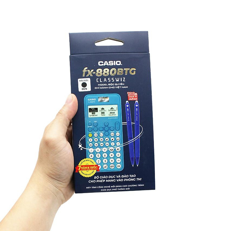 Máy Tính CASIO FX-880BTG - Màu Đen + Bút Bi Pilot BP-1RT - Mực Xanh - Ảnh 6