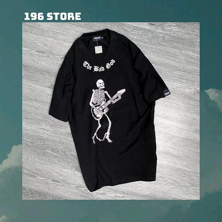 Áo Phông 196 Store The Bad God Họa Tiết Trắng - Lỗi 1 Đổi 1