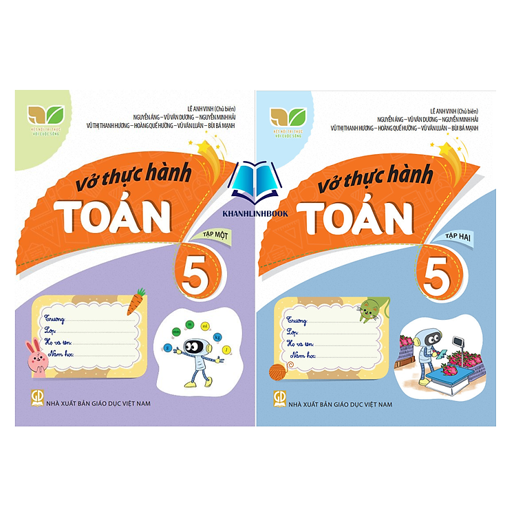 Combo Vở Thực Hành Toán 5 – Tập 1 + 2