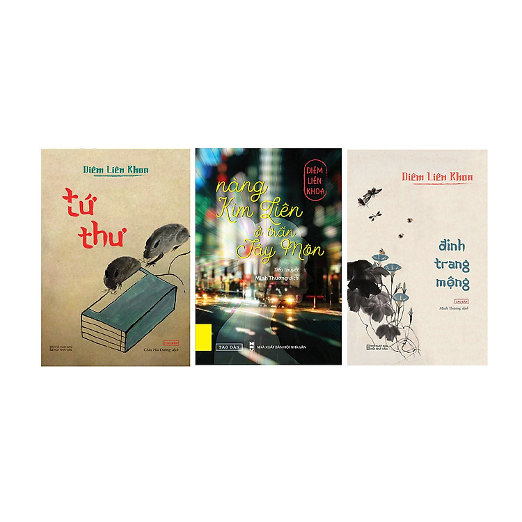Combo tiểu thuyết Diêm Liên Khoa: Tứ Thư + Đinh Trang Mộng + Nàng Kim Liên Ở Trấn Tây Môn
