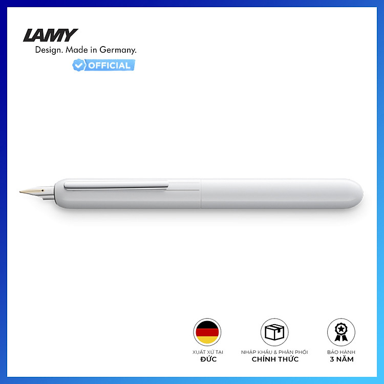 Bút máy LAMY dialog 3 – Piano White Pt [074] – Ngòi F