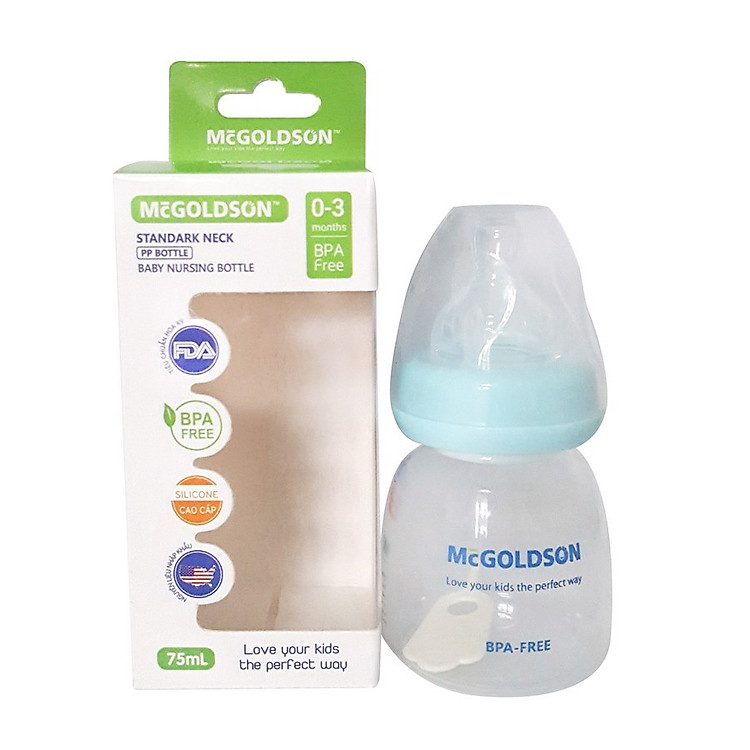 Mua Bình sữa McGoldson PP 75ml - Xanh Dương Chính hãng Tiết kiệm - Hình ảnh 2