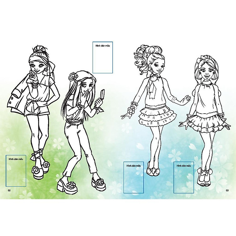 Dán Hình & Tô Màu Sticker Girl Fashion Nhà Thiết Kế Tài Ba - Tập 1 - Ảnh 3