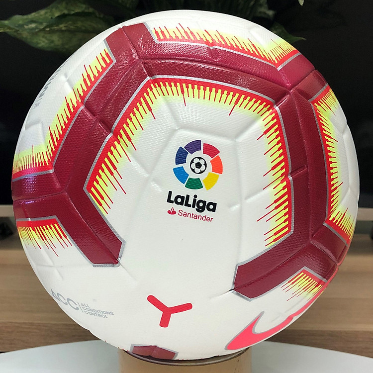 Quả bóng đá ngoại hạng LALIGA 2019 màu đỏ size 5 bóng đúc