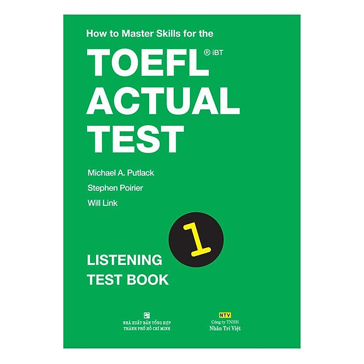 Sách - How To Master Skills For The TOEFL iBT Actual Test: Listening Test Book 1 (With MP3) - Nhân Trí Việt