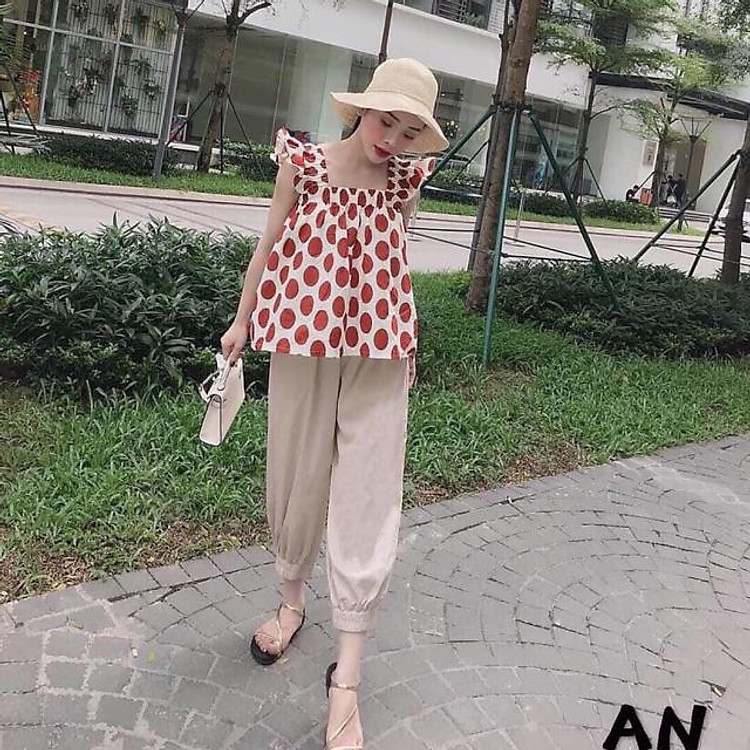 Set áo cánh tiên đũi+ quần boom kèm ảnh thật