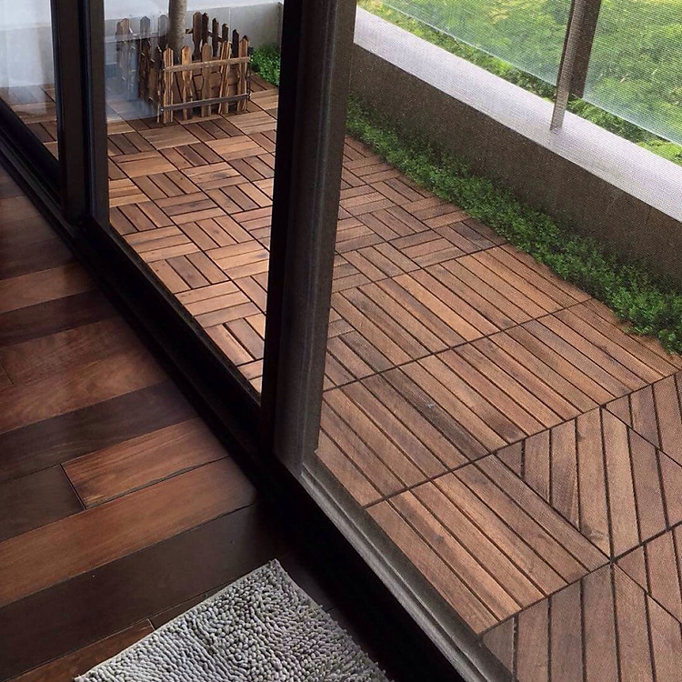 Combo 6 Vỉ Gỗ Lót Sàn Ngoài Trời