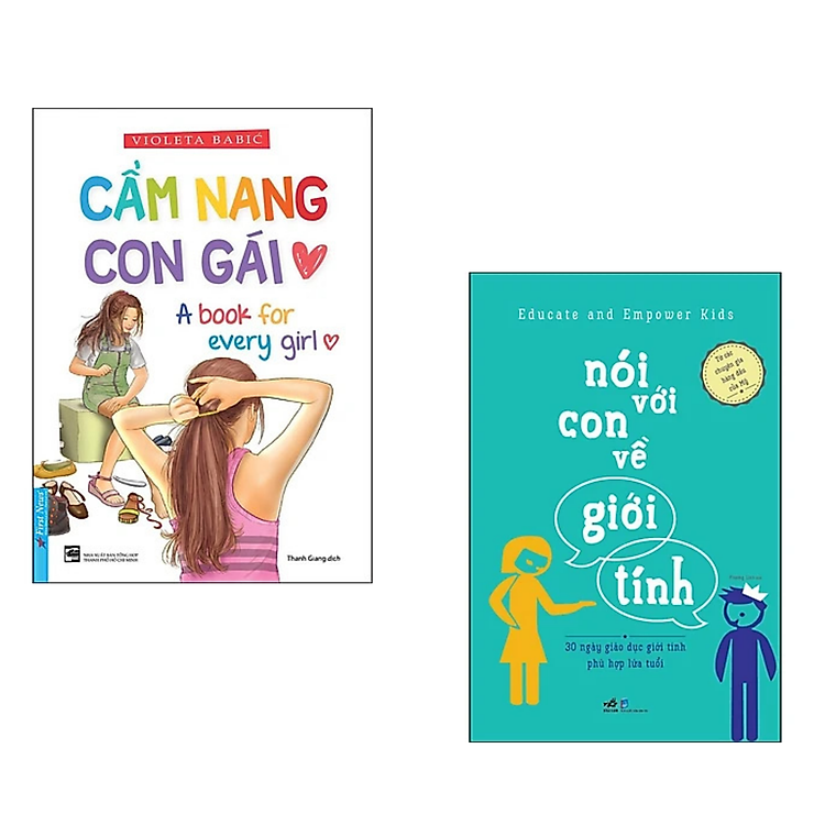 Combo sách dành cho Cha Mẹ: Cẩm Nang Con Gái +Nói Với Con Về Giới Tính/Tặng Bookmark Happy Life