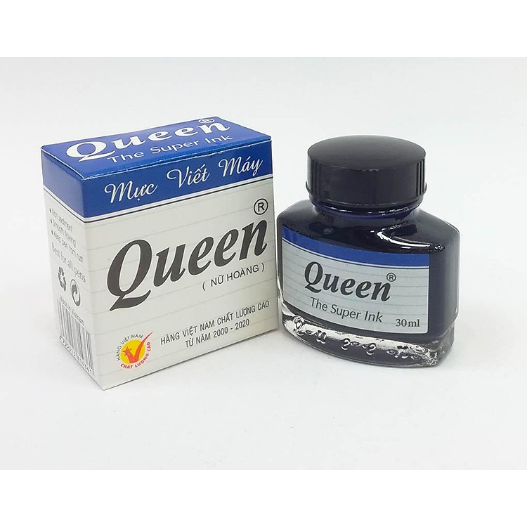 Mực Viết Máy Queen - Mực Xanh - Ảnh 2