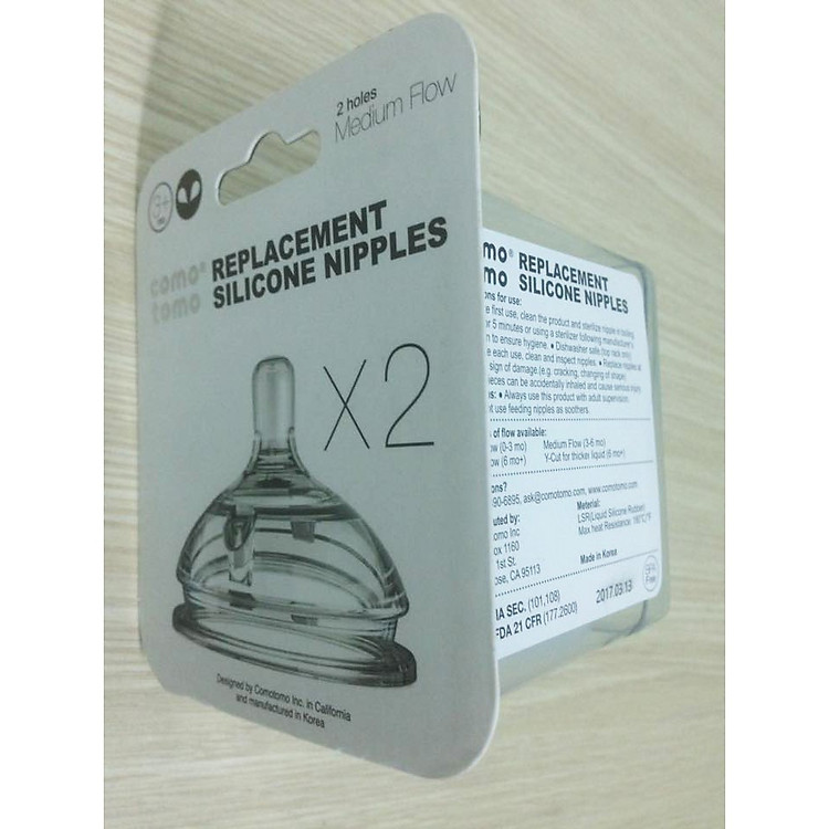 Mua Ty thay bình sữa silicone Comotomo Giá rẻ - Hình ảnh 4