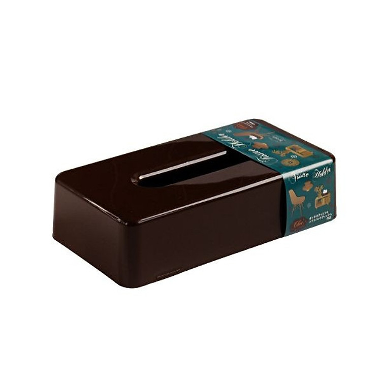 Hộp nhựa đựng giấy ăn cao cấp hình chữ nhật - Nội địa Nhật ( giao màu ngẫu nhiên)