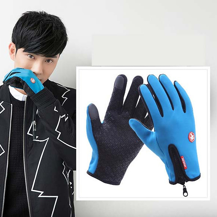 Găng tay 2 lớp đi xe máy chống nước ( kèm clip thật )