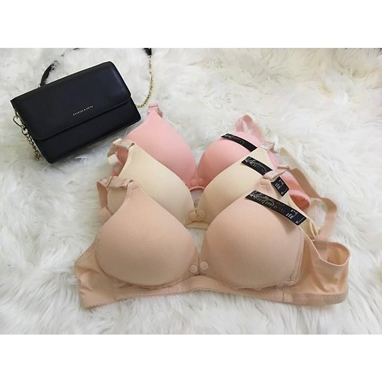 Áo lót bầu và sau sinh áo chíp bầu thông hơi có cúc bấm mặc cả bầu và sau sinh tiện em bé tu ti