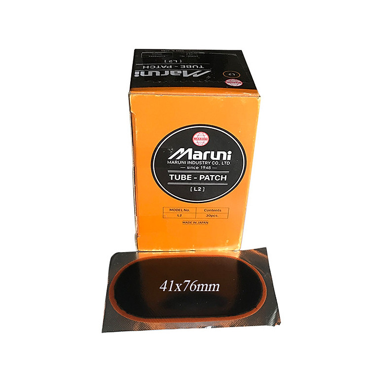 Hộp 30 miếng vá săm L2 thương hiệu Maruni - Sản xuất tại Nhật Bản