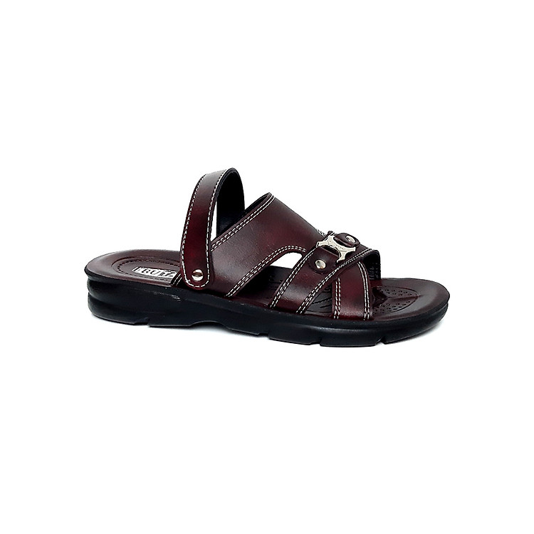 Sandal nam da PU thời trang T237K239 - Nâu