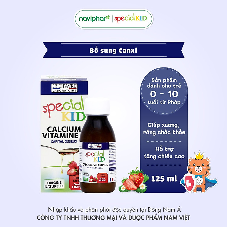 Siro Canxi Vitamin D Special Kid 125ml Chính hãng Tiết kiệm - Hình ảnh 3