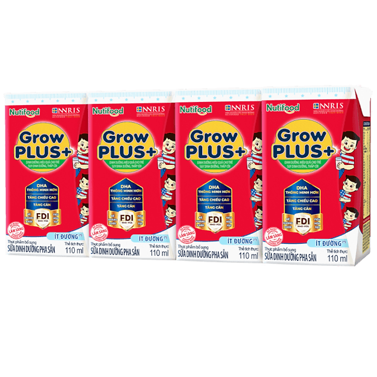 Sữa Bột GrowPLUS+ Ít Đường 110ml cho Bé Chính hãng Giá tốt - Hình ảnh 2
