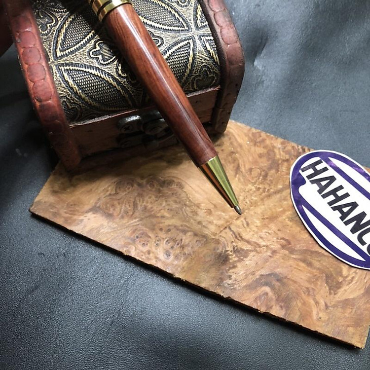 Bút ký gỗ Trắc nắp xoay (PEH995X) - Ảnh 4