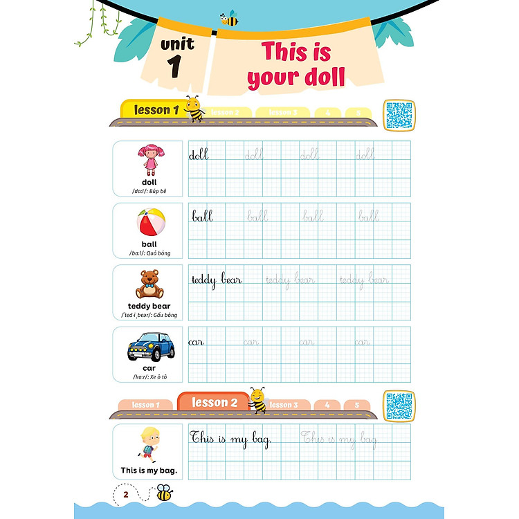 Luyện Viết Chữ Đẹp Từ Vựng Tiếng Anh Family And Friends - National Edition 3 - Ảnh 2